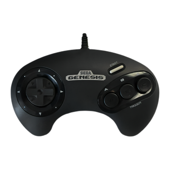 Геймпад Дротовий Sega Mega Drive 1650 Genesis Black 2m Б/У