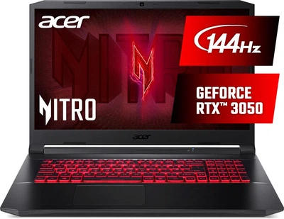 Ноутбук Acer NITRO 5 17.3 / Intel Core i7-11600H/ 16Gb/ 1Tb SSD/ NVIDIA GeForce RTX 3050/ Windows