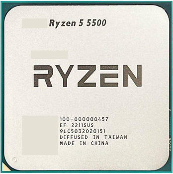 Процессор AMD RYZEN 5 5500 am4 tray 100-000000457