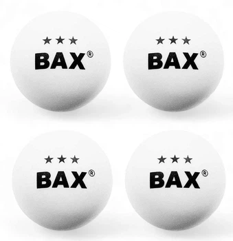 М'ячі для настільного тенісу BAX 3* WHITE 4 шт