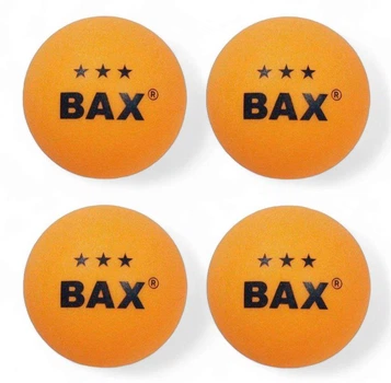 Мячи для настольного тенниса BAX 3* ORANGE 4 шт