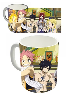 Чашка белая аниме Хвост феи Fairy Tail Фейри Тейл (z0772)