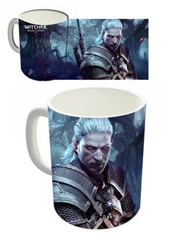 Чашка біла Відьмак Геральт The Witcher (z0642)