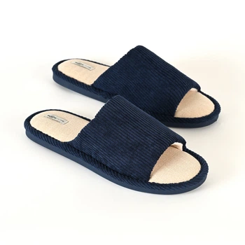 Мужские домашние тапочки с открытым носком MVM MY HOME SEMEN 44-45 Синие (SL-15 44-45 DARK BLUE)