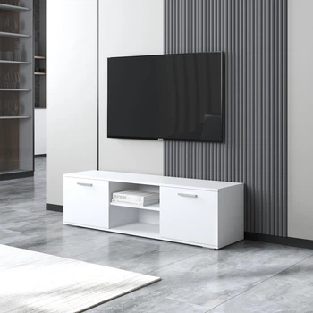 Тумба под телевизор тумбочка под ТВ VAYS M-0106 140х37х40 белый