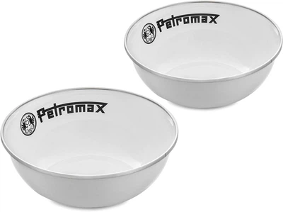 Набор эмалированных мисок Petromax Enamel Bowls 0.5 л Белый 2 шт (4250435730638)