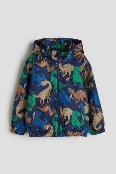Куртка вітрівка синя Динозаври H&M 92см (400097552)