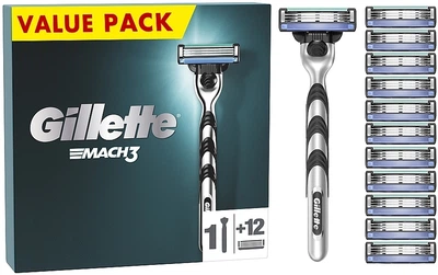 Бритва з 12 змінними касетами - Gillette Mach3 (706803-46660)