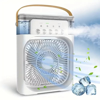 Вентилятор з контейнером для льоду та LED підсвічуванням AIR COOLER FAN Mini Білий