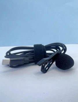 Мікрофон петличний Type-C Lavalier чорний