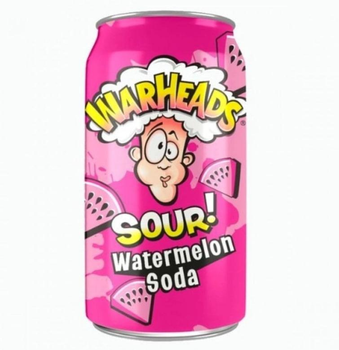 Газированный напиток WarHeads sour Watermelon Soda (арбуз-сода) 330 мл