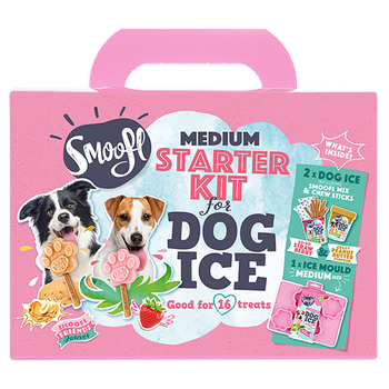 Комплект мороженого для собак Smoofl Medium Starter Kit Ice Mix со вкусом клубники и арахисового масла