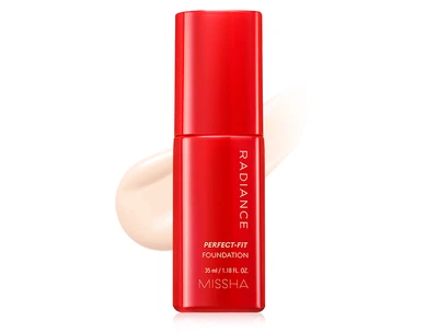 Стойкая тональная основа для лица Missha Radiance Perfect-Fit Foundation SPF 30 PA++ №21N, 35мл (8809643525695)