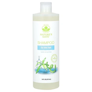Шампунь Mild By Nature Nature's Gatee шампунь для тонких волос с биотином и бамбуком 473 мл