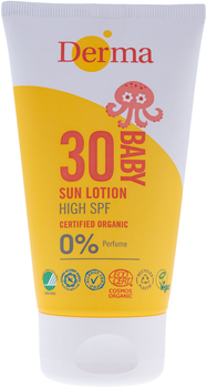 Сонцезахисний лосьйон для дітей Derma Eco Baby SPF 30 від 0 до 3 років 150 мл (5709954038262)