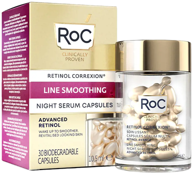 Сироватка в капсулах для обличчя Roс Retinol Correxion Line Smoothing Night 30 шт (1210000800220)