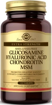Глюкозамін Хондроітин Solgar Glucosamine Hyaluronic Acid Chondroitin MSM 120 таблеток