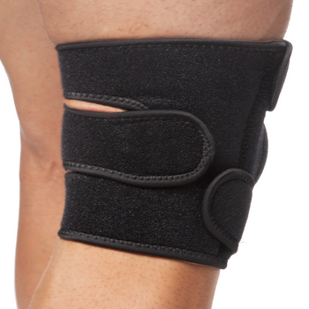 Наколенник ортез коленного сустава с эластичными ребрами жесткости Mute My Fit 9035 Black