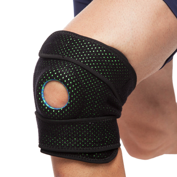 Наколенник ортез коленного сустава с эластичными ребрами жесткости Mute My Fit 9069 Black