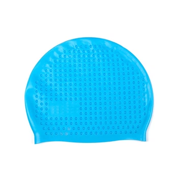 Шапочка для плавания на длинные волосы Final Silicone My Fit 01 голубая