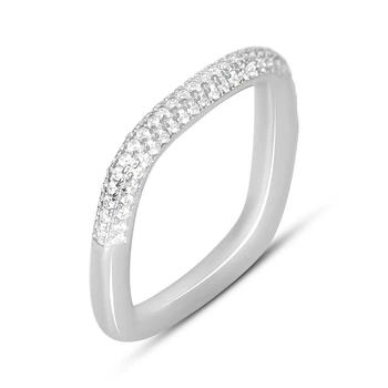 Серебряное кольцо с фианитами, вес изделия 4,69 гр (2160656)