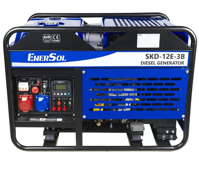 Генератор дизельный EnerSol 10/11 кВт SKD-12E-3B