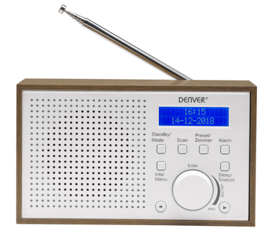 Odbiornik radiowy Denver DAB-46 White (5706751042867)