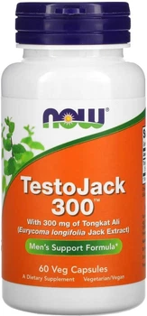 Бустер тестостерона NOW Testo Jack 300 60 капс