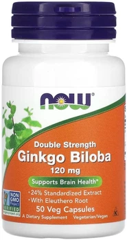 Гінкго Білоба NOW Ginkgo Biloba 120 мг 50 капс