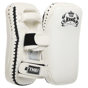Пады для тайского бокса Тай-пэды 34x17x11см Кожа TOP KING Extreme цвет белый TKKPE-S