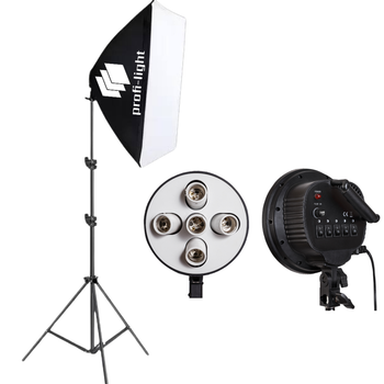 Софтбокс 60х90 см на 5 патронов E27 Profi-light PS-695 + Стойка 2 м
