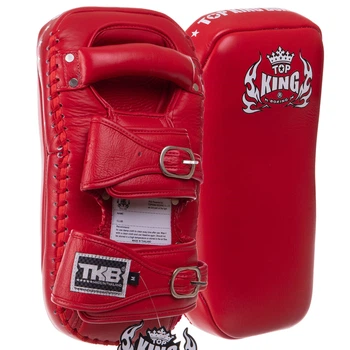 Пады для тайского бокса Тай-пэды 37x19x11см Кожа TOP KING Extreme красный TKKPE-BU-L