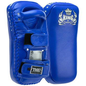 Пады для тайского бокса Тай-пэды 34x17x11см Кожа TOP KING Extreme цвет синий TKKPE-S