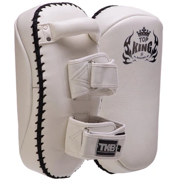 Пады для тайского бокса Тай-пэды 39x20x11см кожа TOP KING Ultimate белый TKKPU-L