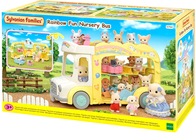 Zestaw do zabawy Epoch Sylvanian Families Rainbow Fun Nursery Bus (5054131057445)