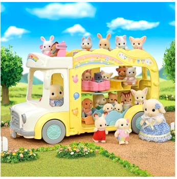 Ігровий набір Epoch Sylvanian Families Rainbow Fun Nursery Bus (5054131057445)