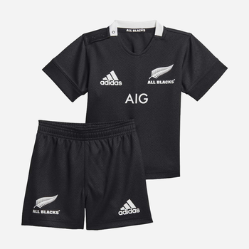 Детский летний комплект (футболка + шорты) для мальчика adidas All Blacks Infant Kit 86 см Чорний (4059812345270)