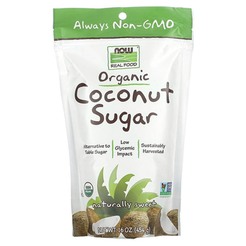 Кокосовый сахар, Coconut Sugar, Now Foods, 454 г, (NOW-06915)