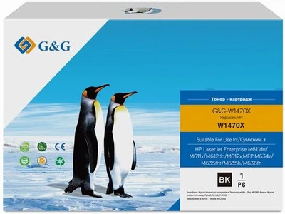 Тонер-картридж G&G совместимый аналог HP 147X LJ MFP M611/M612/M635/M636 Black (G&G-W1470X)