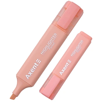 Маркер Axent Highlighter 1-5 мм клиновидный пастель розовый (2537-24-A)