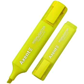 Маркер Axent Highlighter 1-5 мм клиновидный желтый (2537-08-A)