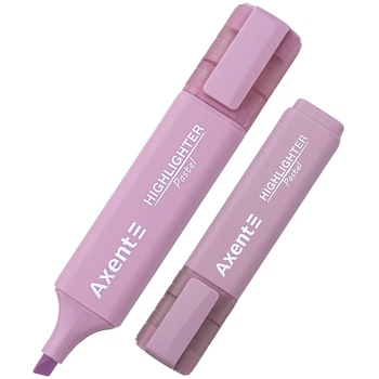 Маркер Axent Highlighter 1-5 мм клиноподібний пастель лавандовий (2537-36-A)