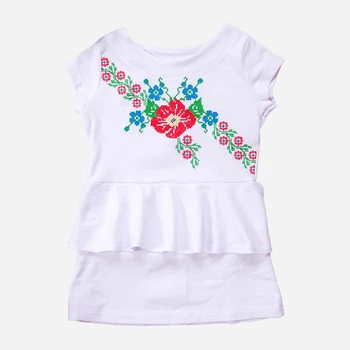 Детское платье-вышиванка для девочки Носи Своє 9573-015-22 86 см Белое (p-1348-105354)