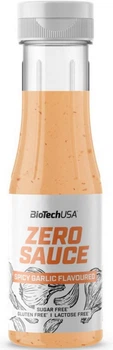 Соус без цукру BioTech Zero Sauce 350 грамм spicy garlic