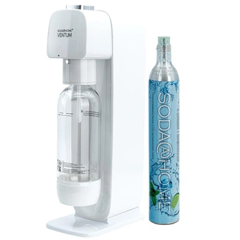 Аппарат / Сифон для газирования воды и напитков SODA@HOME VENTUM White с балоном СО₂