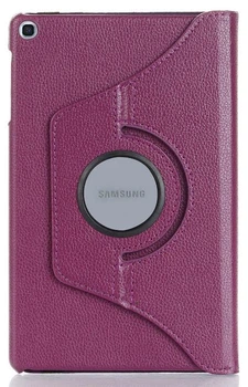 Чехол 360 на Samsung Galaxy Tab A7 (10.4'') / чехол для планшета с функцией вертикальной и горизонтальной подставки / (баклажановый)