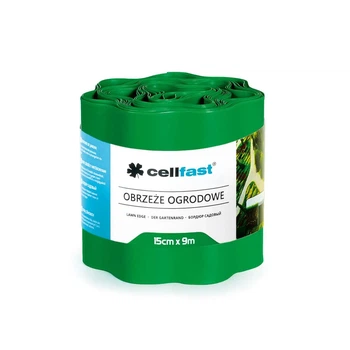 Садовый газонный бордюр Целфаст Cellfast 15см x 9м Зеленый