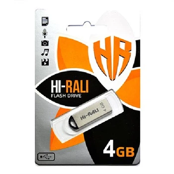 Флеш память 4Gb Hi-Rali Fit silver (58310)