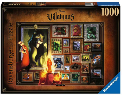 Пазл Ravensburger Villainous Scar 70 х 50 см 1000 деталей (4005556165247)