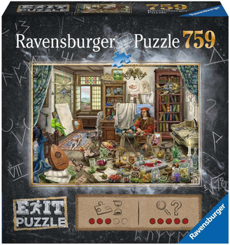 Puzzle Ravensburger Exit Artists Studio 70 x 50 cm 759 elementów (4005556167821)